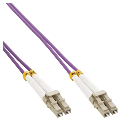 InLine® LWL Duplex Kabel, LC/LC, 50/125µm, OM4