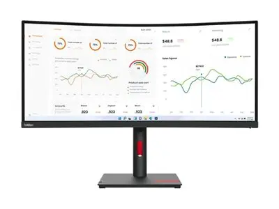 [62C1GAT6EU] LENOVO ThinkVision P40w-20 39.7inch 5120x2160 21:9 Thunderbolt4 HDMI DP DaisyChain USB-C Dock 96w RJ45 Ultra-Wide Curved Monitor